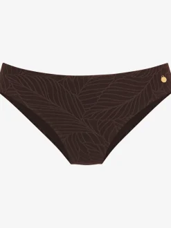 Bas de maillot de bain à coupe classique avec tissu structuré