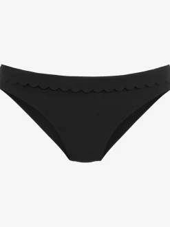 Bas de maillot de bain en microfibre douce avec bords ondulés
