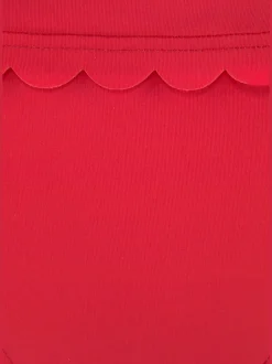 Bas de maillot de bain en microfibre douce avec bords ondulés