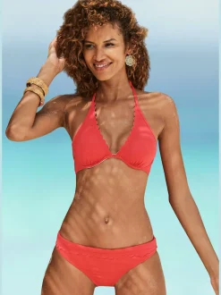 Bas de maillot de bain en microfibre douce avec bords ondulés