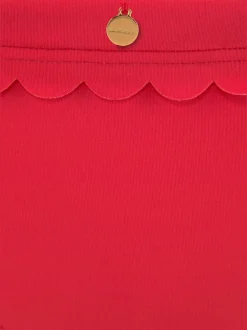 Bas de maillot de bain en microfibre douce avec bords ondulés