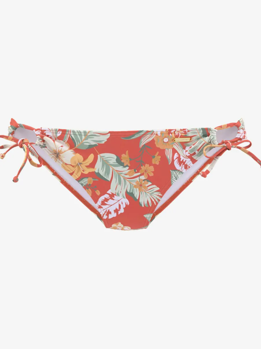 Bas de maillot de bain en microfibre avec imprimé tropical