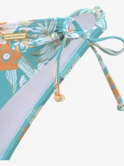 Bas de maillot de bain en microfibre avec imprimé tropical