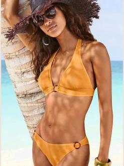 Bas de maillot de bain en microfibre douce à lanières réglables