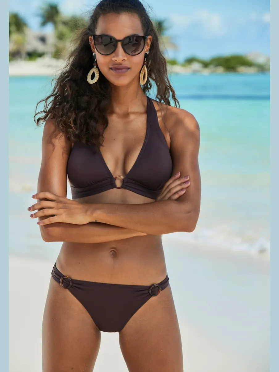Bas de maillot de bain en microfibre douce à lanières réglables