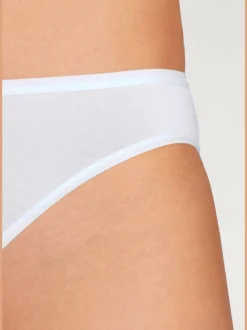 Bas de maillot de bain finitions élastiques et plates à la taille et aux échancrures