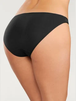 Bas de maillot de bain finitions élastiques et plates à la taille et aux échancrures