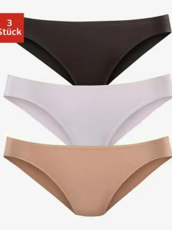 Bas de maillot de bain finitions élastiques et plates à la taille et aux échancrures