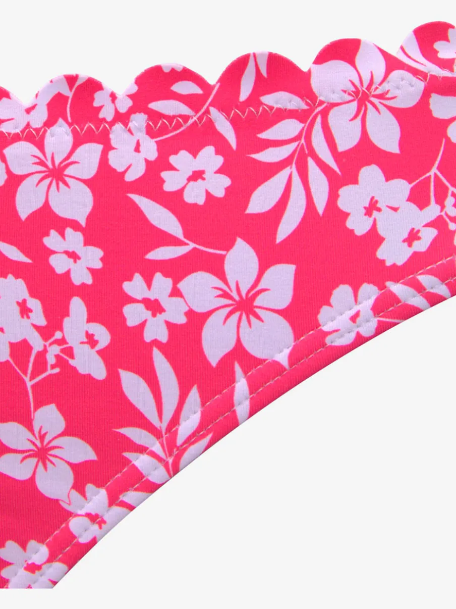 Bas de maillot de bain à fleurs avec coupe classique en microfibre douce
