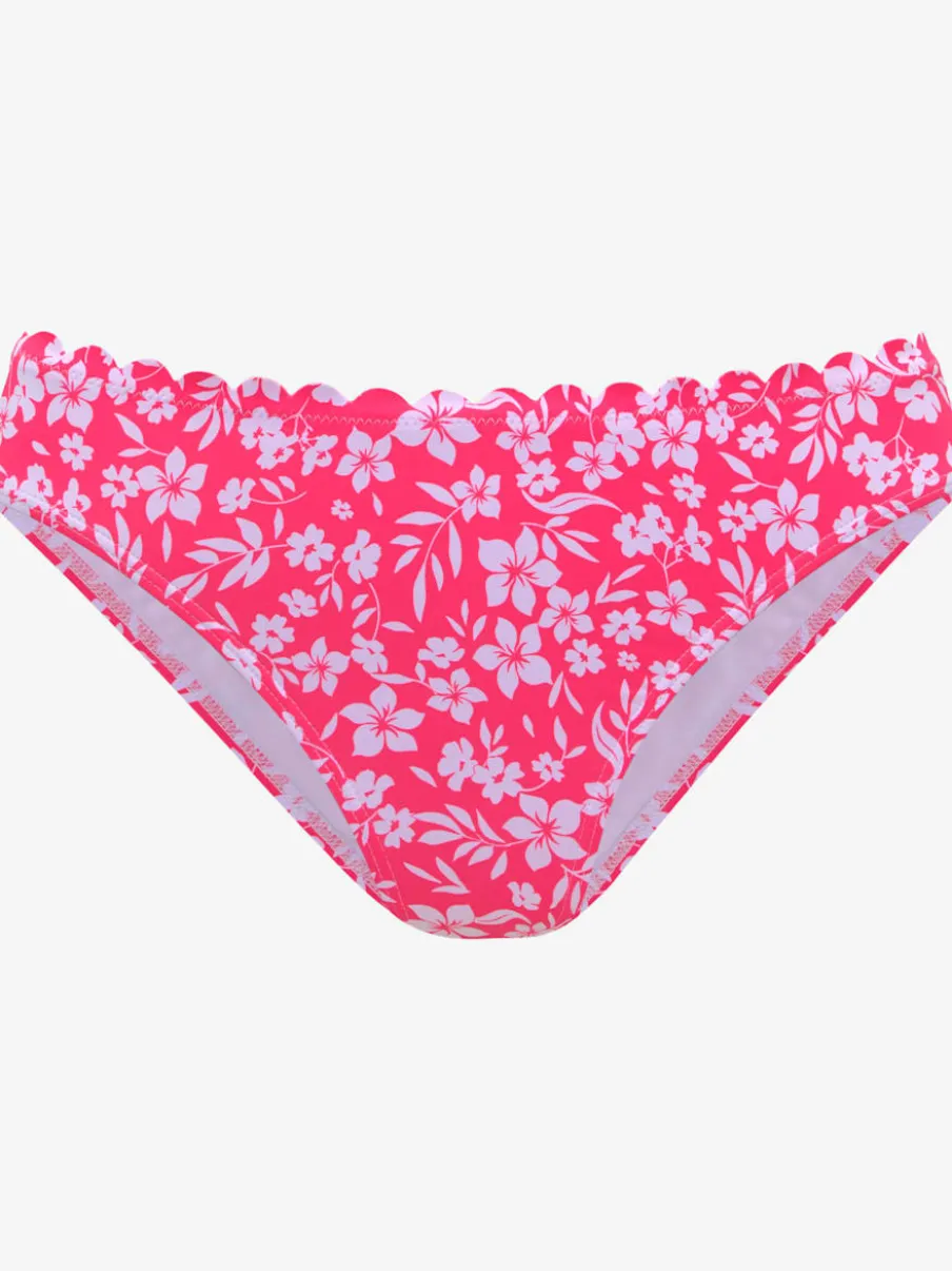 Bas de maillot de bain à fleurs avec coupe classique en microfibre douce