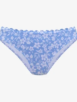 Bas de maillot de bain à fleurs avec coupe classique en microfibre douce