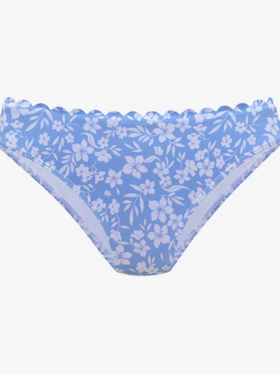 Bas de maillot de bain à fleurs avec coupe classique en microfibre douce