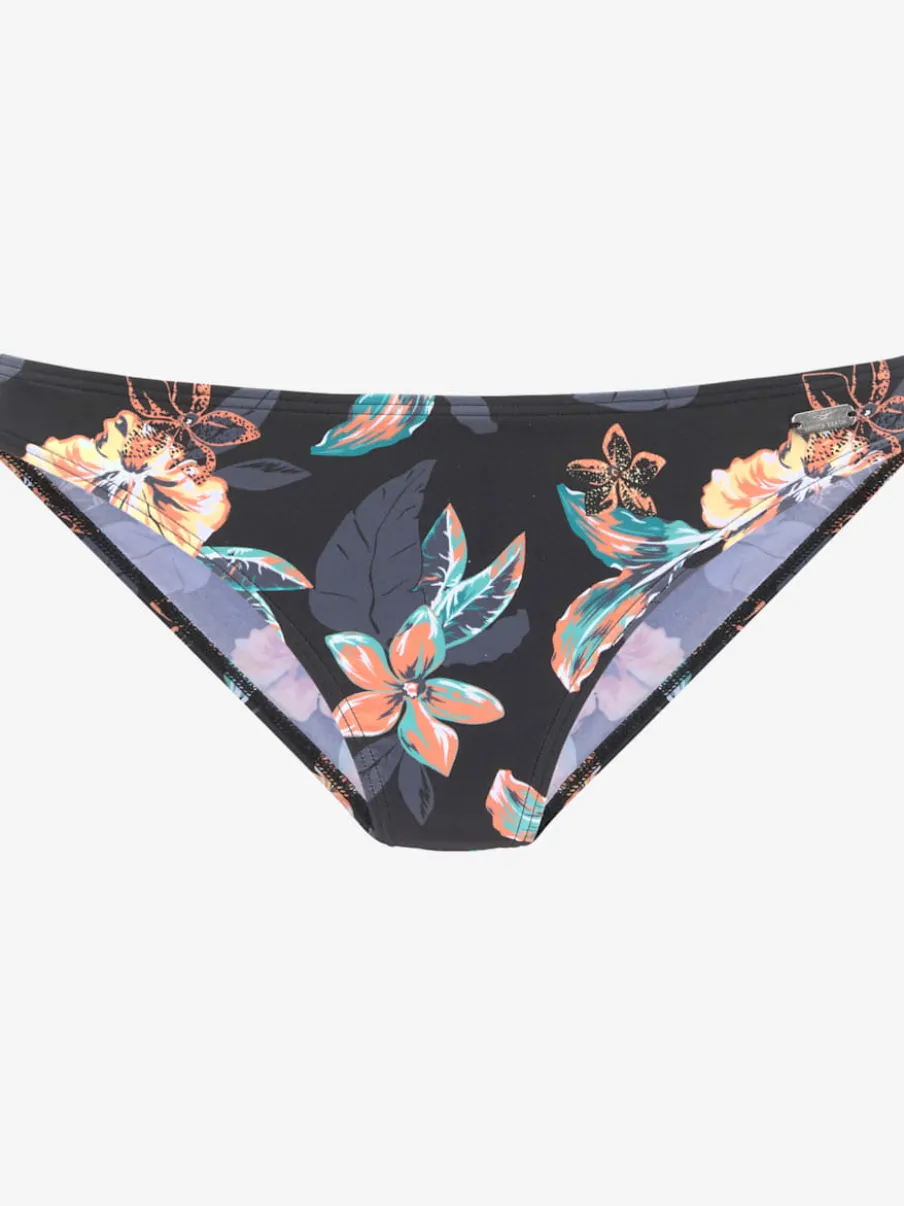Bas de maillot de bain floral avec forme classique en polyamide recyclé