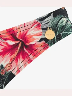 Bas de maillot de bain floral à coupe brésilienne avec polyamide recyclé