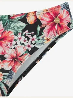 Bas de maillot de bain floral à coupe classique en polyamide recyclé