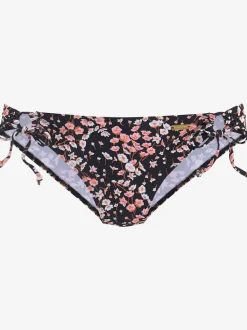 Bas de maillot de bain à imprimé floral avec liens à nouer