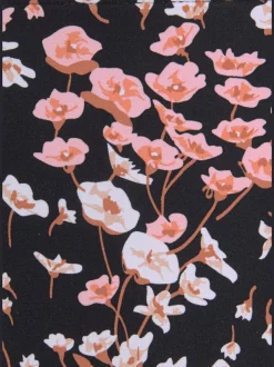 Bas de maillot de bain à imprimé floral avec liens à nouer