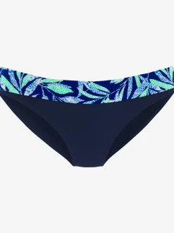 Bas de maillot de bain à imprimé floral et ceinture à revers