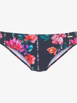 Bas de maillot de bain à imprimé floral en microfibre douce