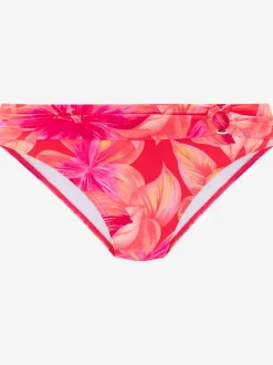 Bas de maillot de bain à imprimé floral avec ceinture à revers