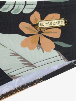 Bas de maillot de bain à imprimé floral avec coupe classique