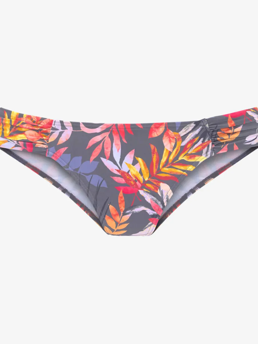 Bas de maillot de bain à imprimé floral en polyamide recyclé