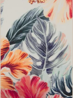Bas de maillot de bain à imprimé floral et ceinture à revers