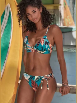 Bas de maillot de bain à imprimé floral moderne et ajustable