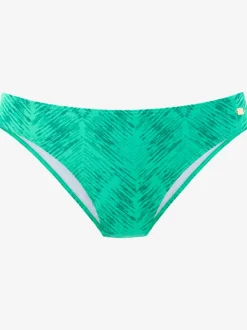 Bas de maillot de bain à imprimé graphique en polyamide recyclé