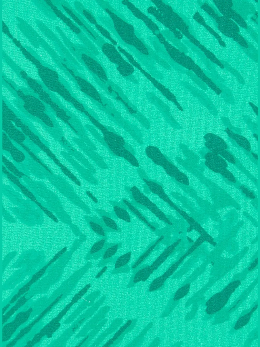 Bas de maillot de bain à imprimé graphique et ajusté