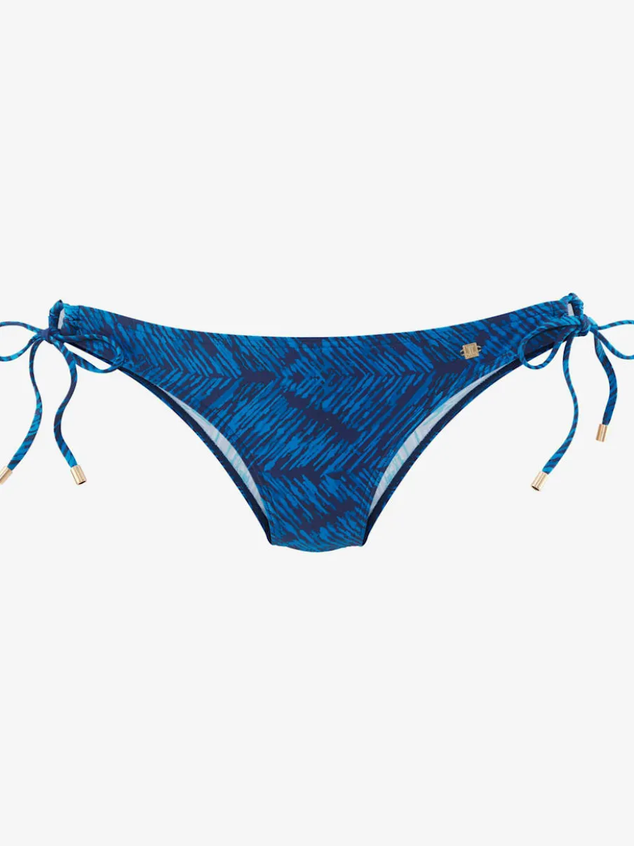 Bas de maillot de bain à imprimé graphique et ajusté