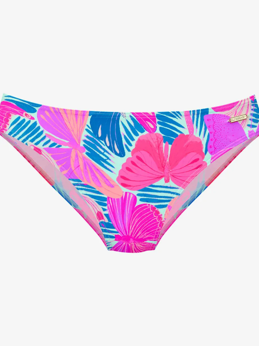 Bas de maillot de bain à imprimé papillons en microfibre douce