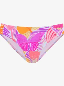 Bas de maillot de bain à imprimé papillons en microfibre douce