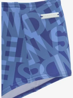 Bas de maillot de bain à motifs et coupe taille haute