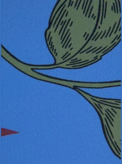 Bas de maillot de bain à motifs floraux et ceinture décorative