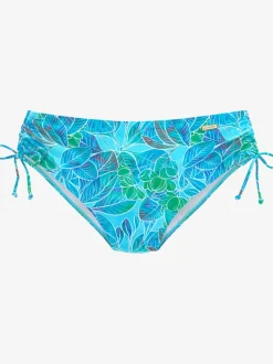 Bas de maillot de bain à motifs floraux avec réglage latéral