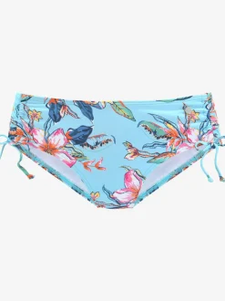 Bas de maillot de bain à motifs floraux avec liens à nouer
