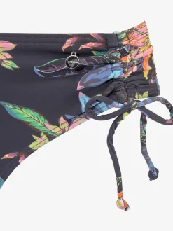 Bas de maillot de bain à motifs floraux avec liens à nouer