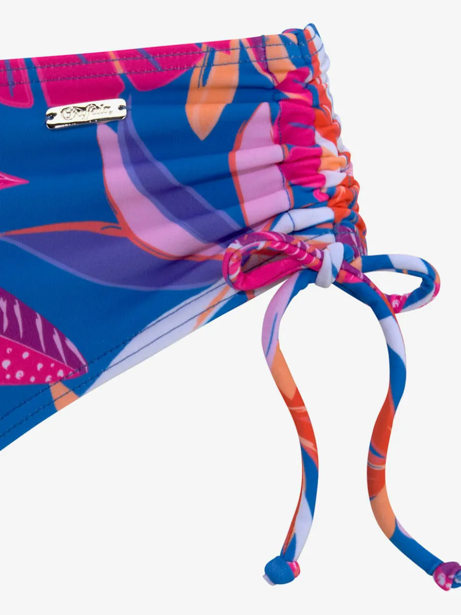 Bas de maillot de bain à motifs floraux réglable sur les côtés