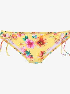 Bas de maillot de bain à nouer avec design floral et microfibre douce