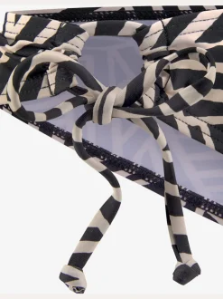 Bas de maillot de bain à nouer sur le côté et à motifs graphiques