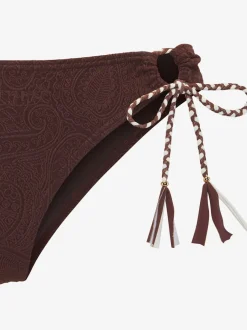 Bas de maillot de bain à nouer sur le côté avec détails tressés