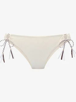 Bas de maillot de bain à nouer sur le côté avec détails tressés