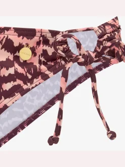 Bas de maillot de bain à nouer sur les côtés avec anneaux décoratifs en polyamide recyclé