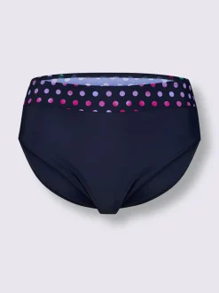 Bas de maillot de bain à pois et ceinture avec bordure