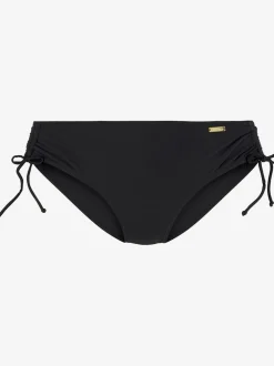 Bas de maillot de bain taille haute réglable avec matière en polyamide recyclé