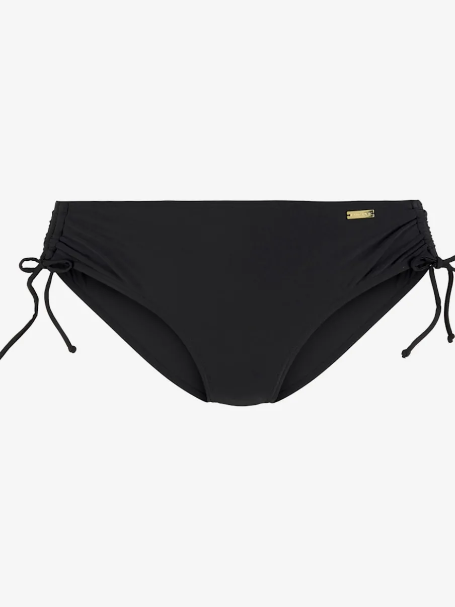 Bas de maillot de bain taille haute réglable avec matière en polyamide recyclé