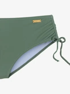Bas de maillot de bain taille haute réglable avec matière en polyamide recyclé