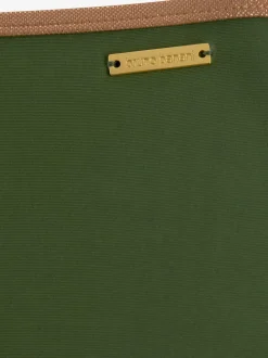 Bas de maillot de bain taille haute avec passepoils brillants et polyamide recyclé