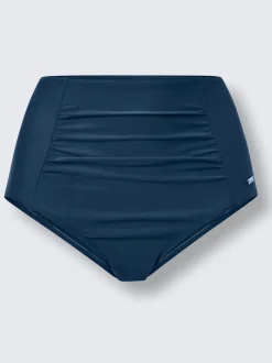 Bas de maillot de bain taille haute avec fronces et finition soignée